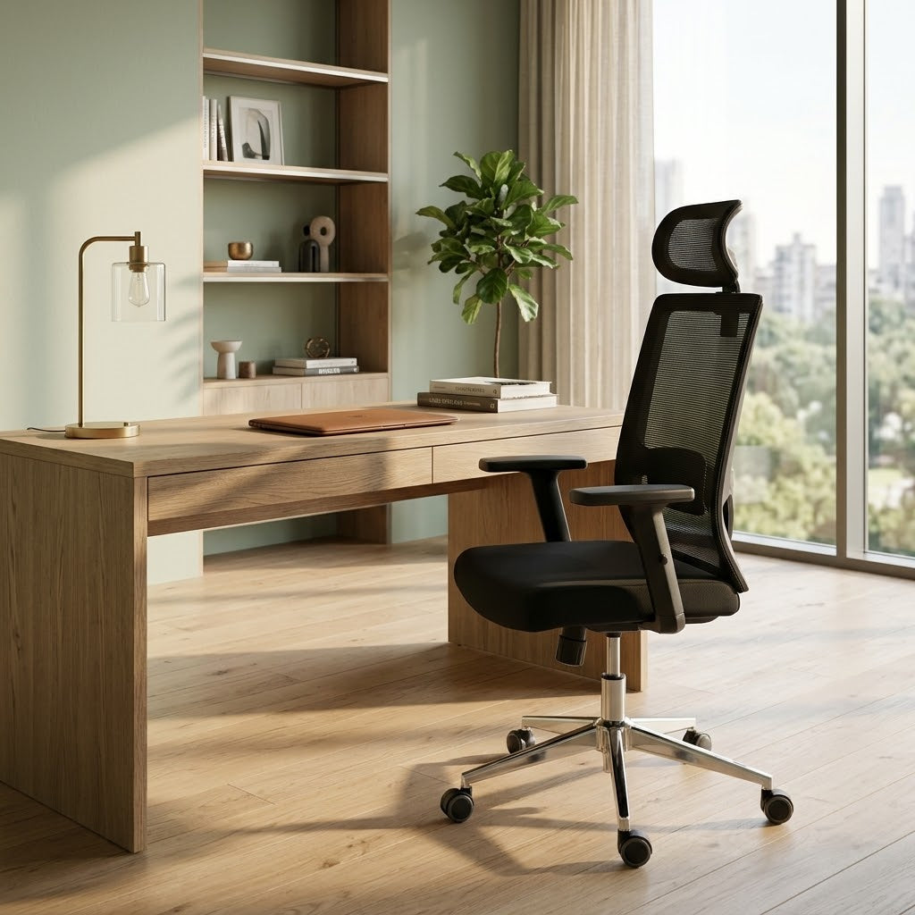 Ergonomic Mesh Office Chair with Headrest