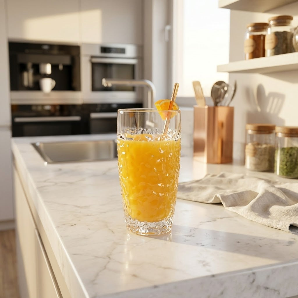 6Pcs Clear Transparent Glassware
