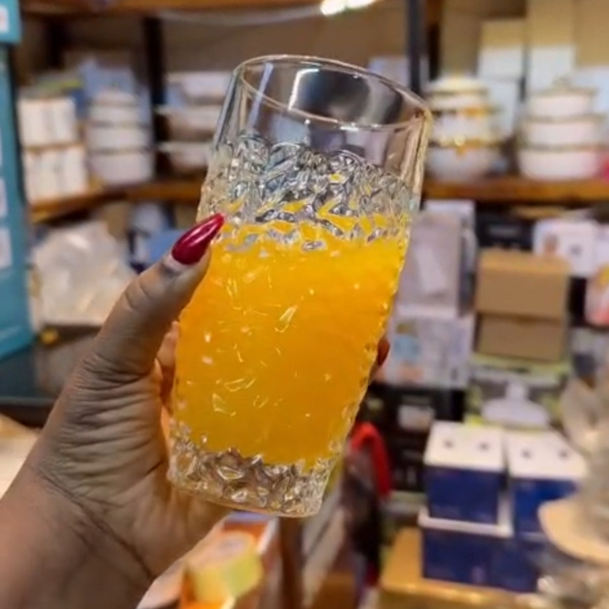 6Pcs Clear Transparent Glassware