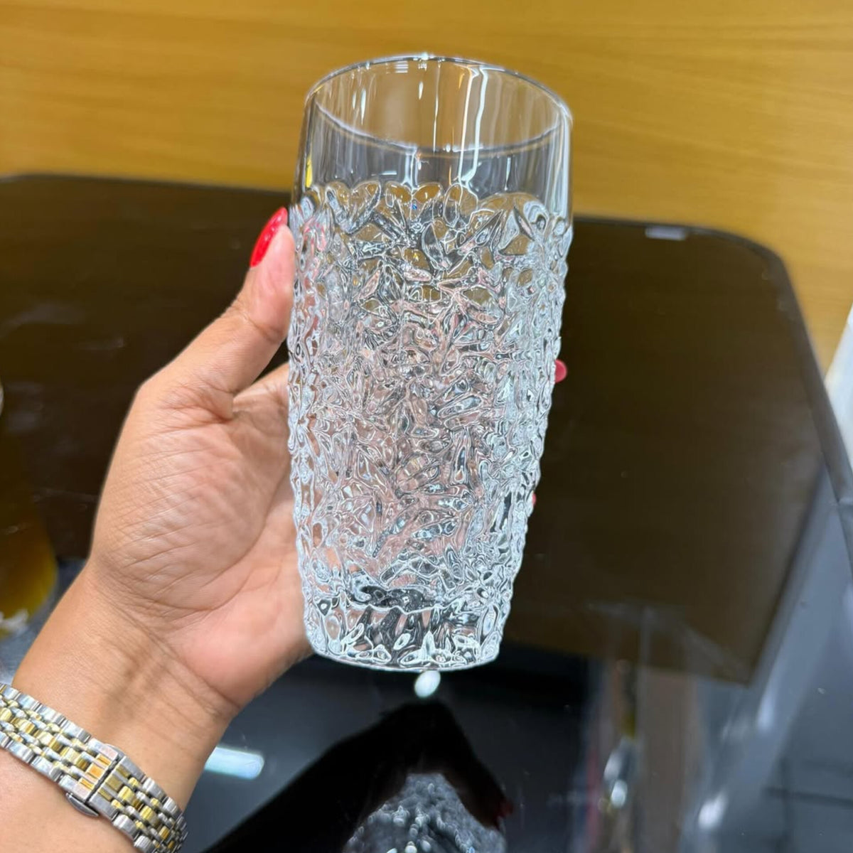6Pcs Clear Transparent Glassware