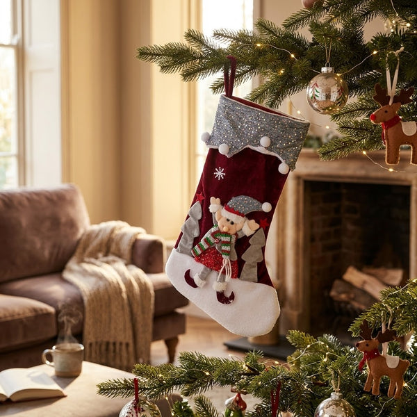 Holiday Plush Christmas Stocking