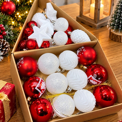 35Pcs  Mixed Christmas Decoration Set