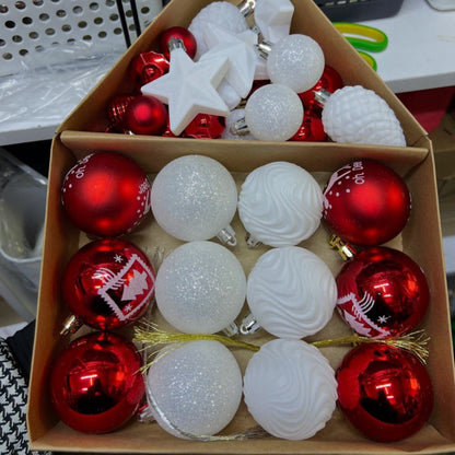 35Pcs  Mixed Christmas Decoration Set