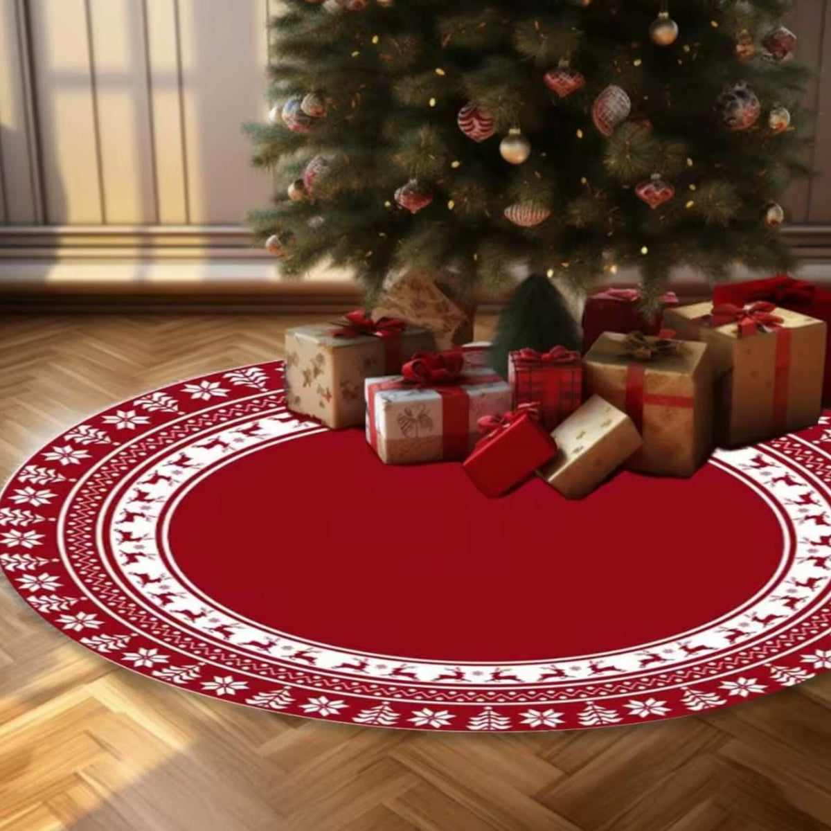 90cm Printed Christmas Tree Skirt