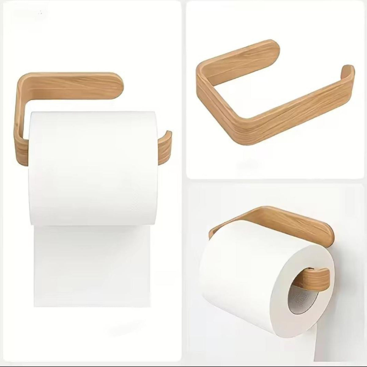 Bamboo Tissue and Towel Holder