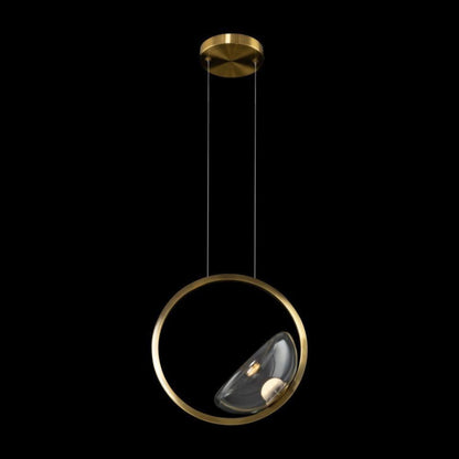 Pendant Light with Blown Glass Shade