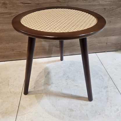 Natural Rattan Wooden Coffee  Sofa Side Table Gha