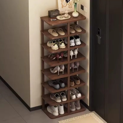 8 Tier Multi Layer Entryway Wooden Shoe Rack Gha
