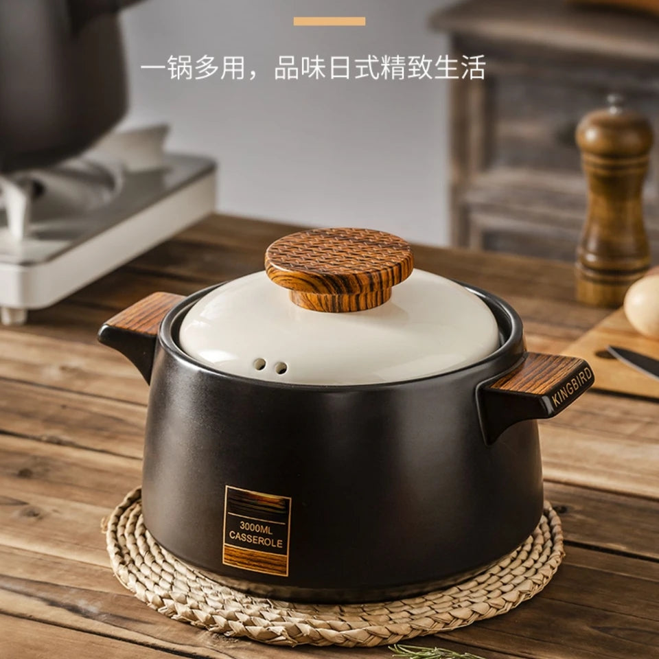 Ceramic Casserole Pot with Lid