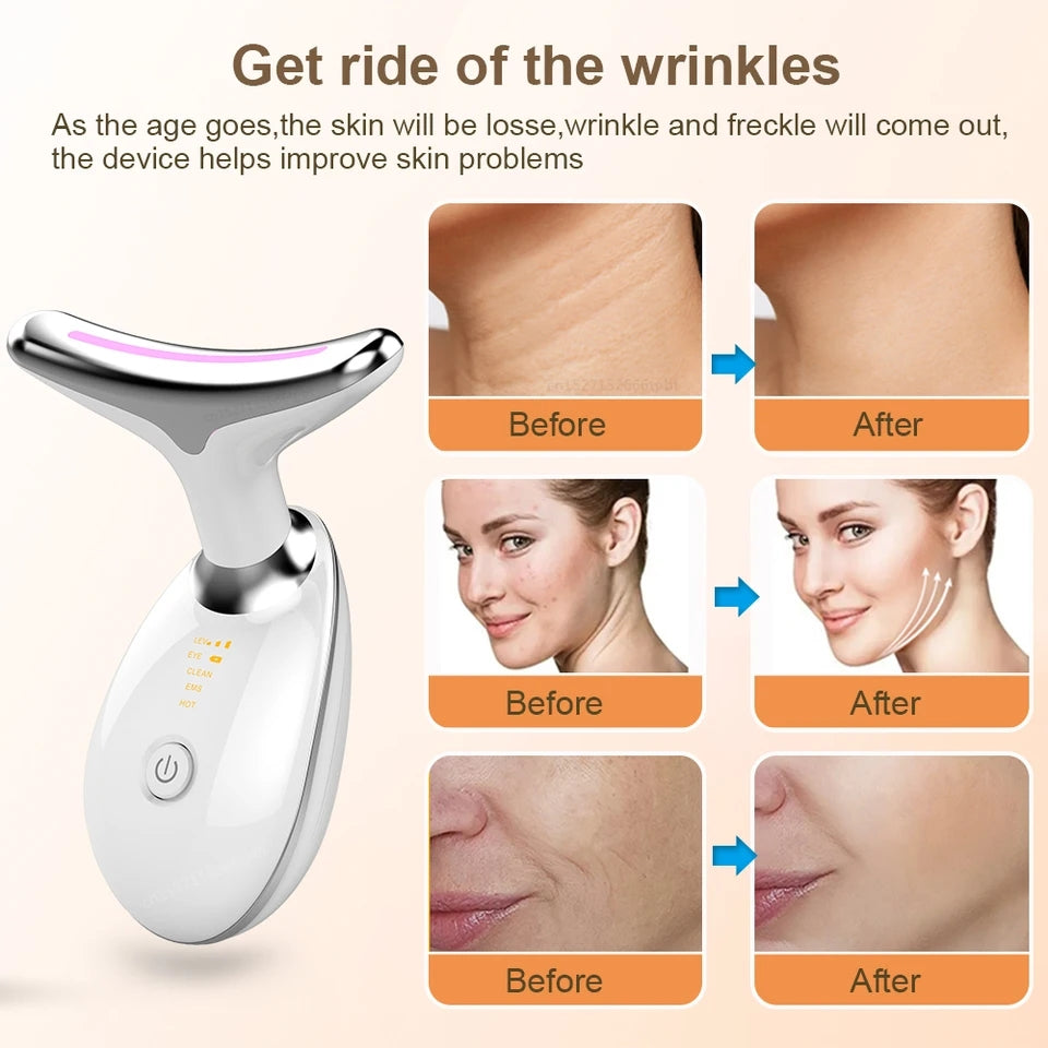 Neck facelift massager