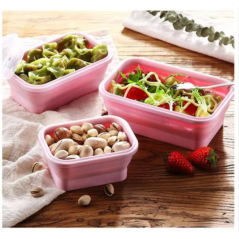 4pcs Collapsible Silicone Food Container