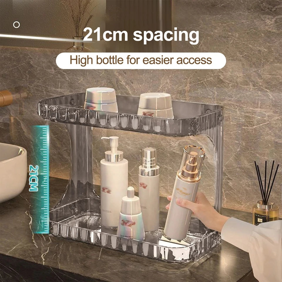 Double Layer Vanity Stand