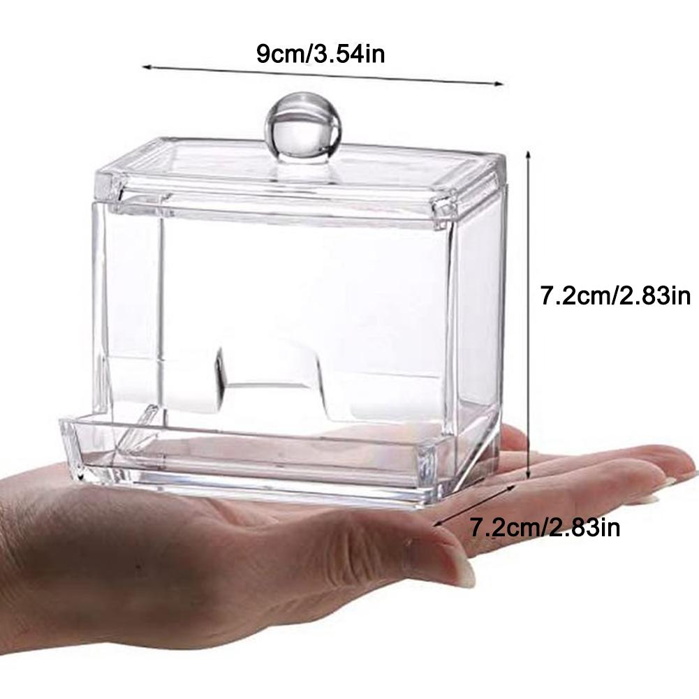 Acrylic Cotton Swab Storage Box