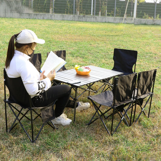 Lightweight Aluminum Roll-Up Folding Camping and Picnic Table
