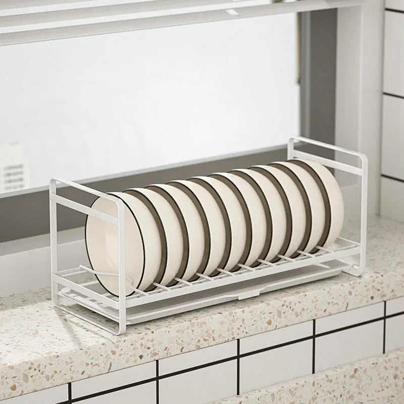 Metallic plate rack