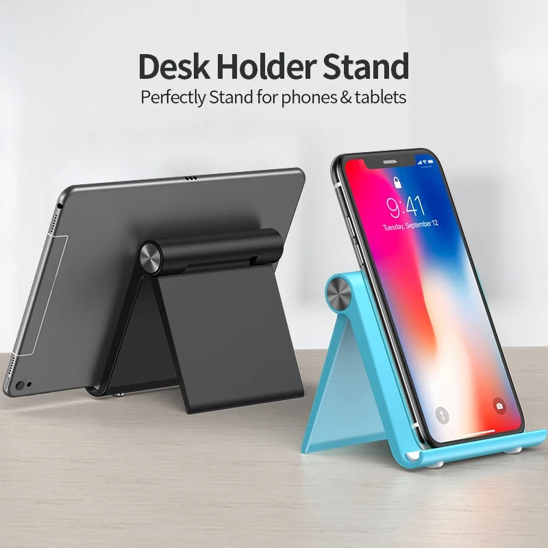 Foldable desktop slim phone holder stand