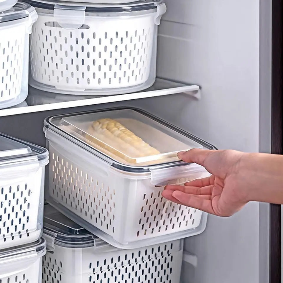 3pc Fridge Organizer Containers