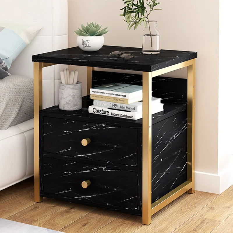 Double Drawer Bedside Cabinet