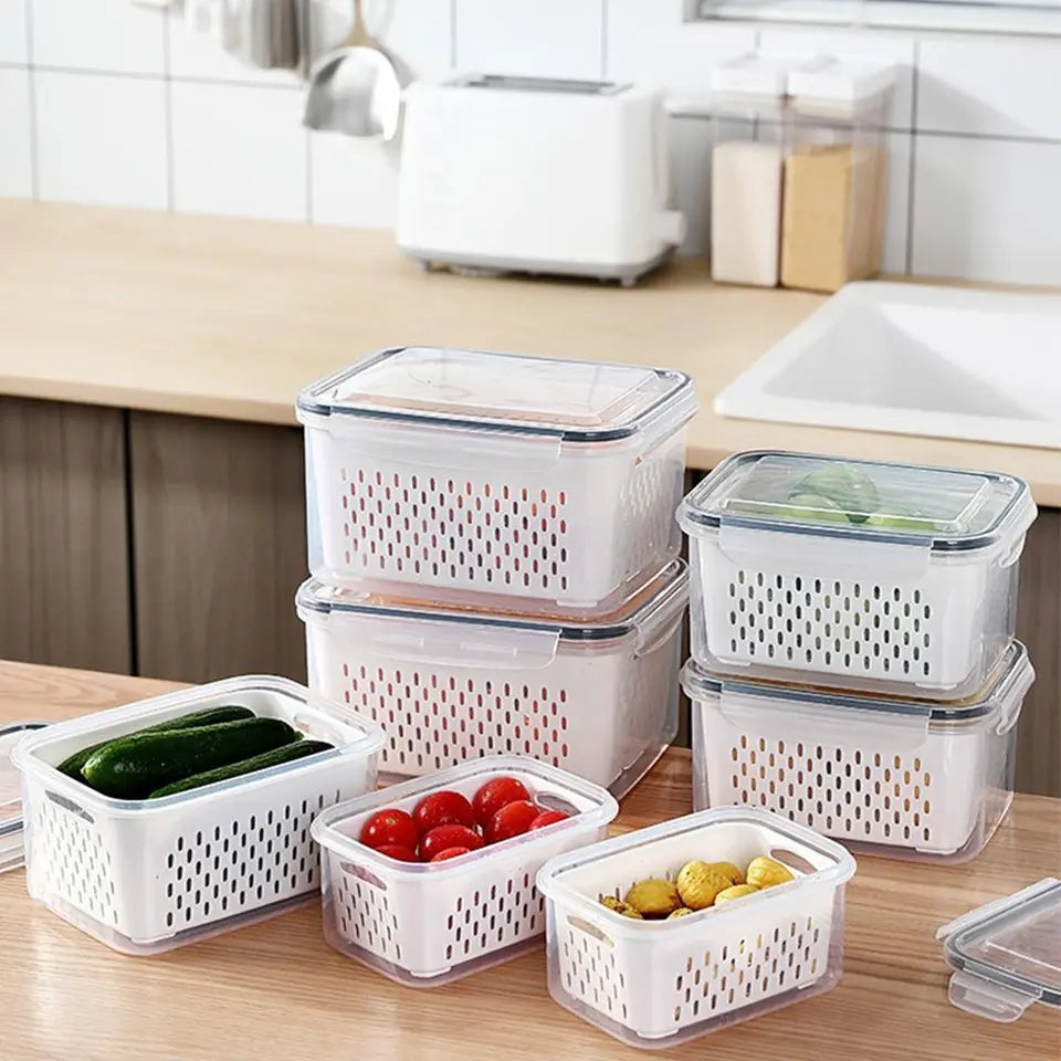 3pc Fridge Organizer Containers