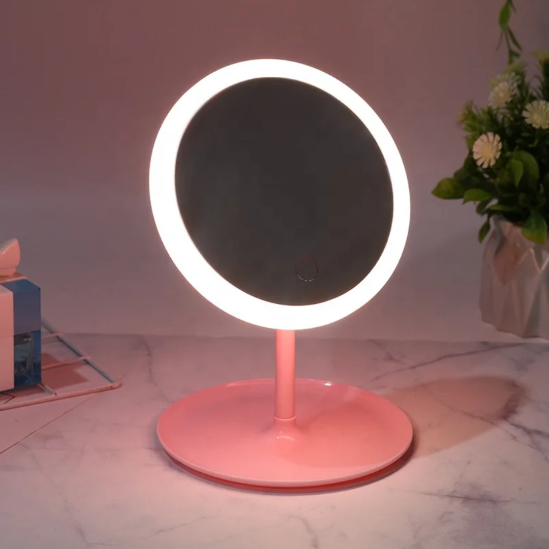 LED mirrors pink