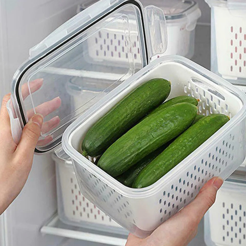 3pc Fridge Organizer Containers