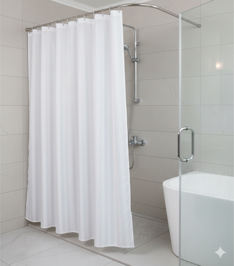 striped shower curtains
