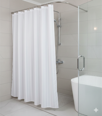 striped shower curtains