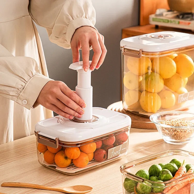 2Pc Food vacuum storage containers