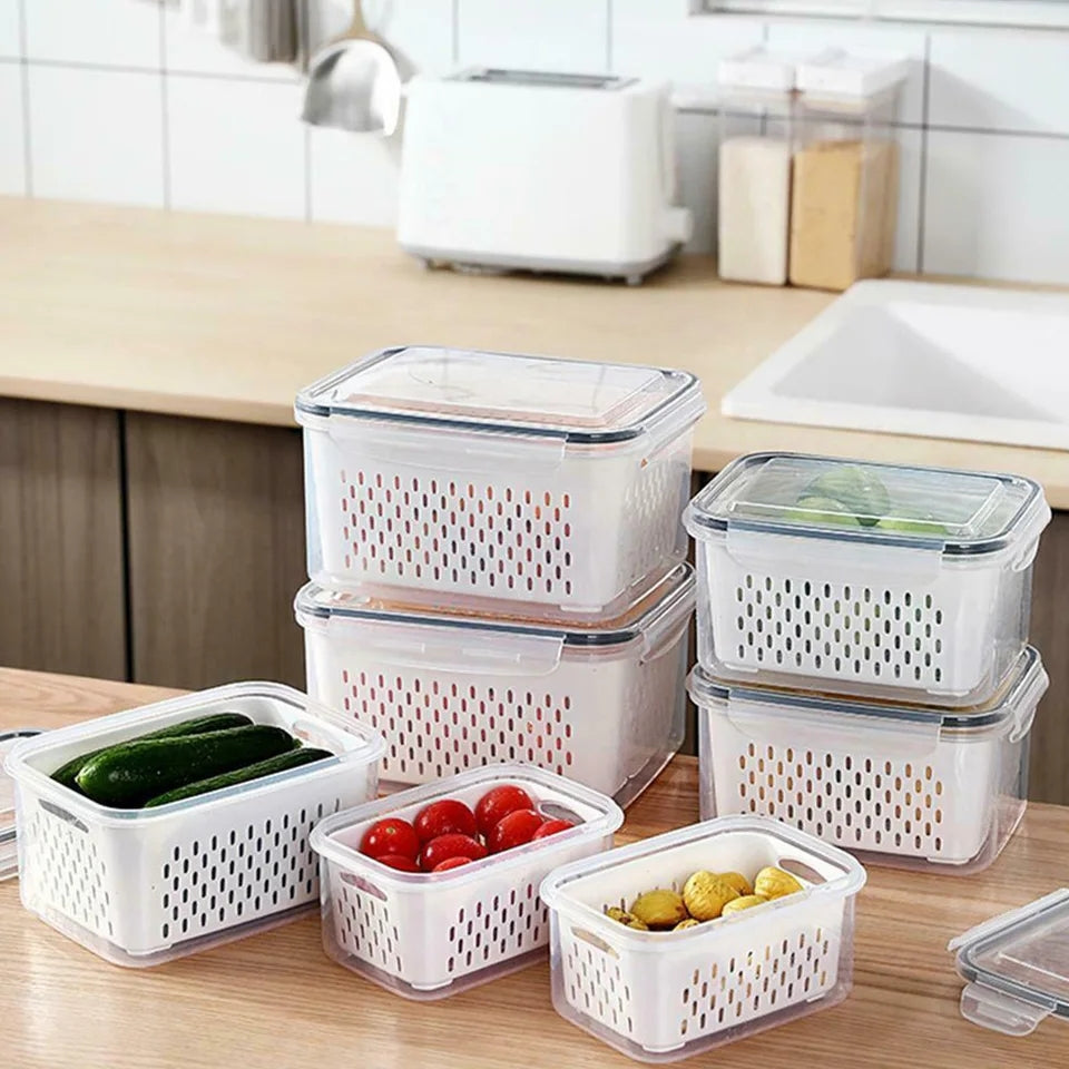 3pc Fridge Organizer Containers