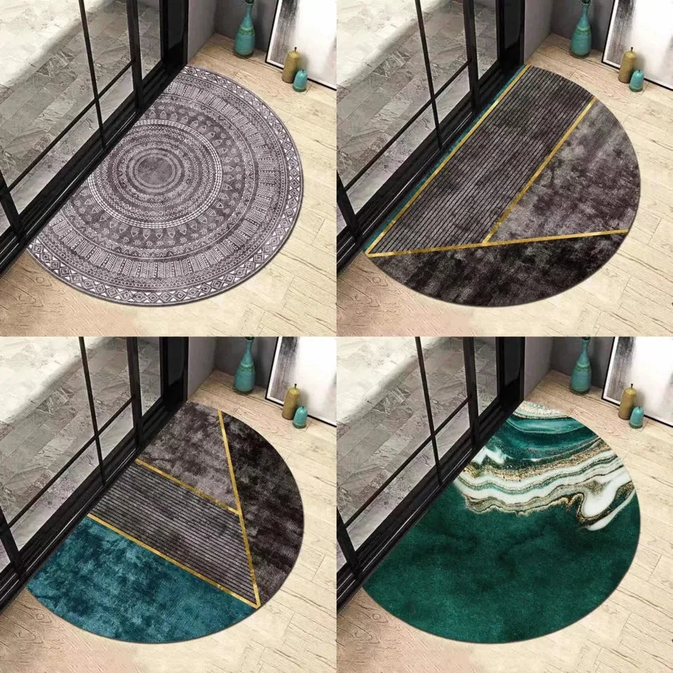 *Semi circle anti-slip door mats