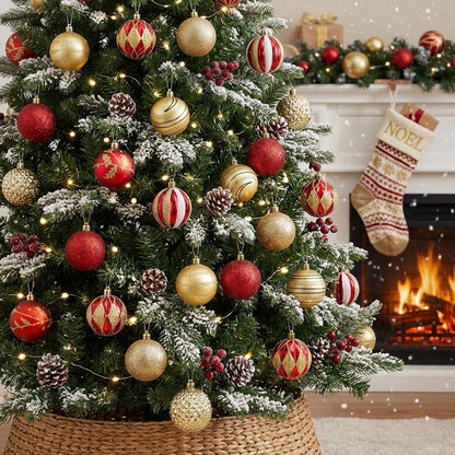 24Pc  assorted Christmas tree baubles Set in Nairobi Gem Home Accessories 