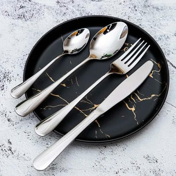 24Pcs Stainless Steel Cutlery Set