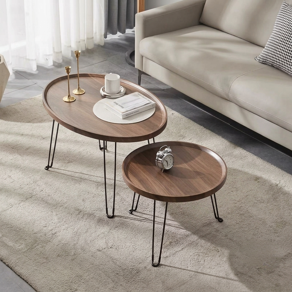 2 Pc Oval Nesting Table in Nairobi Gem Home 