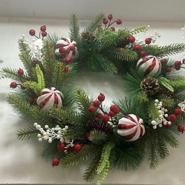 32cm Front Door Christmas Wreath Hanging Ornament