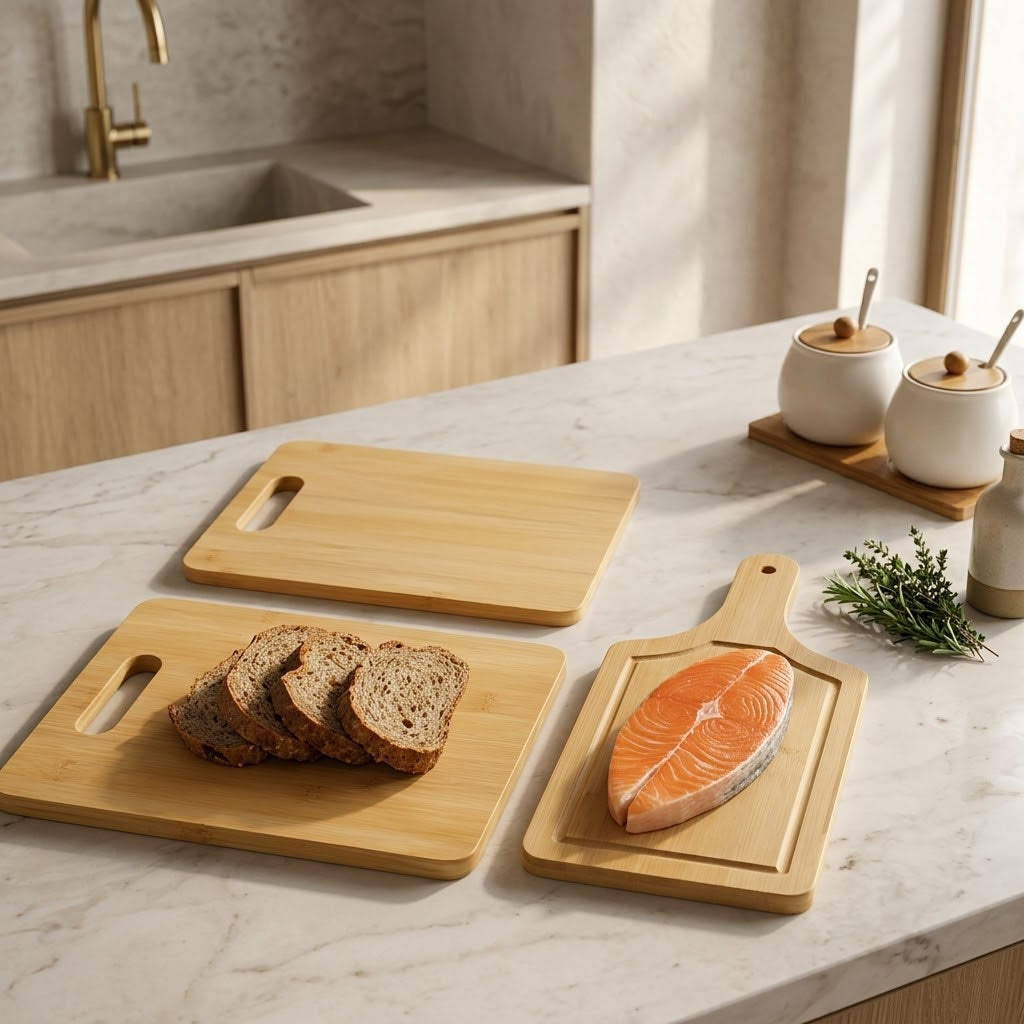 3Pc Bamboo Cutting Board Set in Nairobi Gem Home 