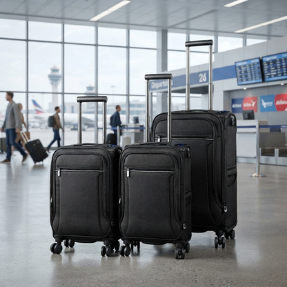 3Pc Fabric Suitcase in Nairobi Gem Home 