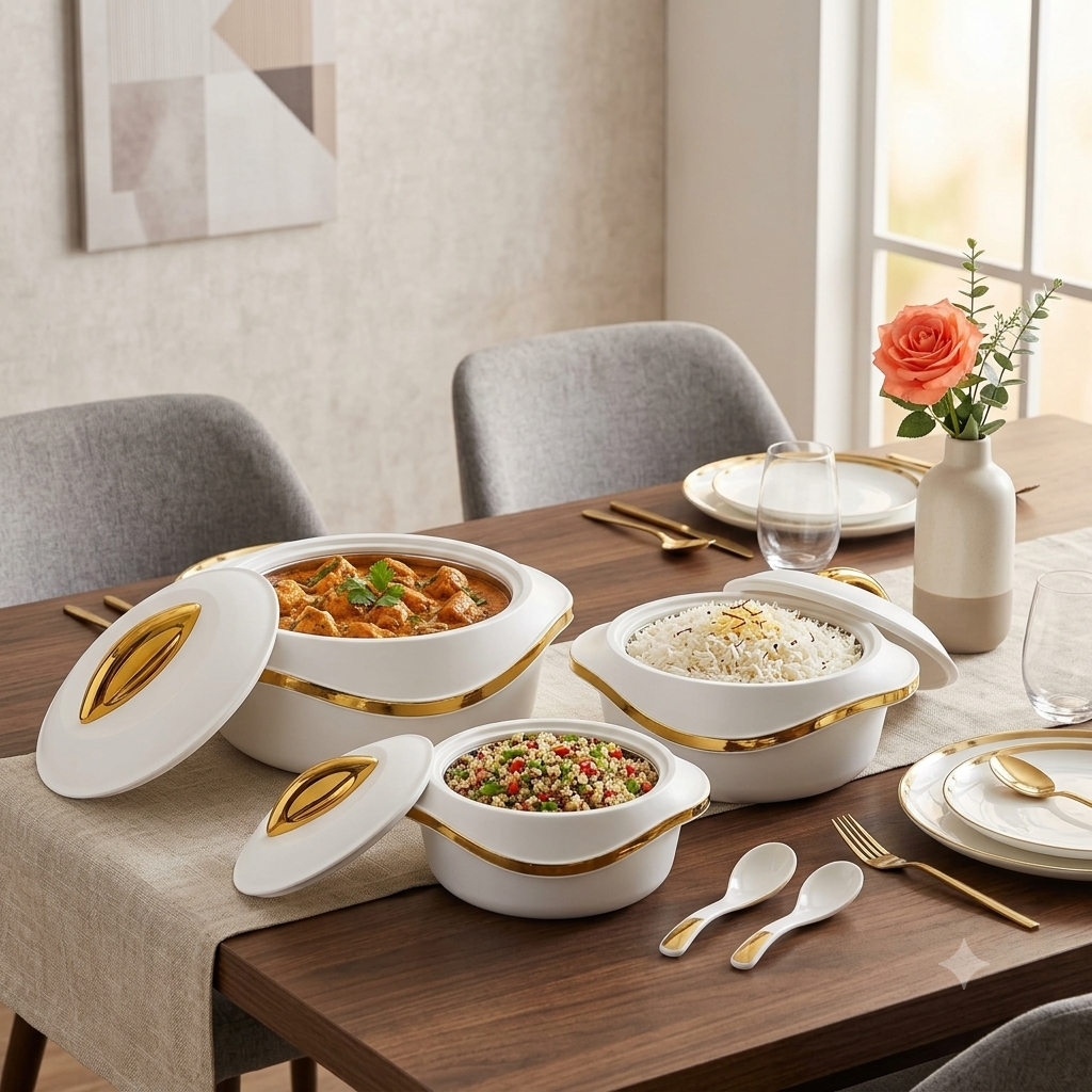 3Pc White  Insulated Hotpot Set in Nairobi  Gem Home 
