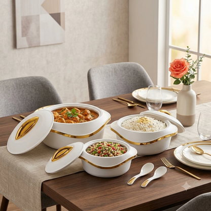 3Pc White  Insulated Hotpot Set in Nairobi  Gem Home 