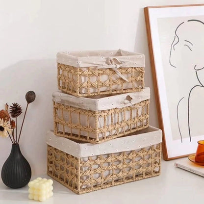 3Pcs Wicker Baskets