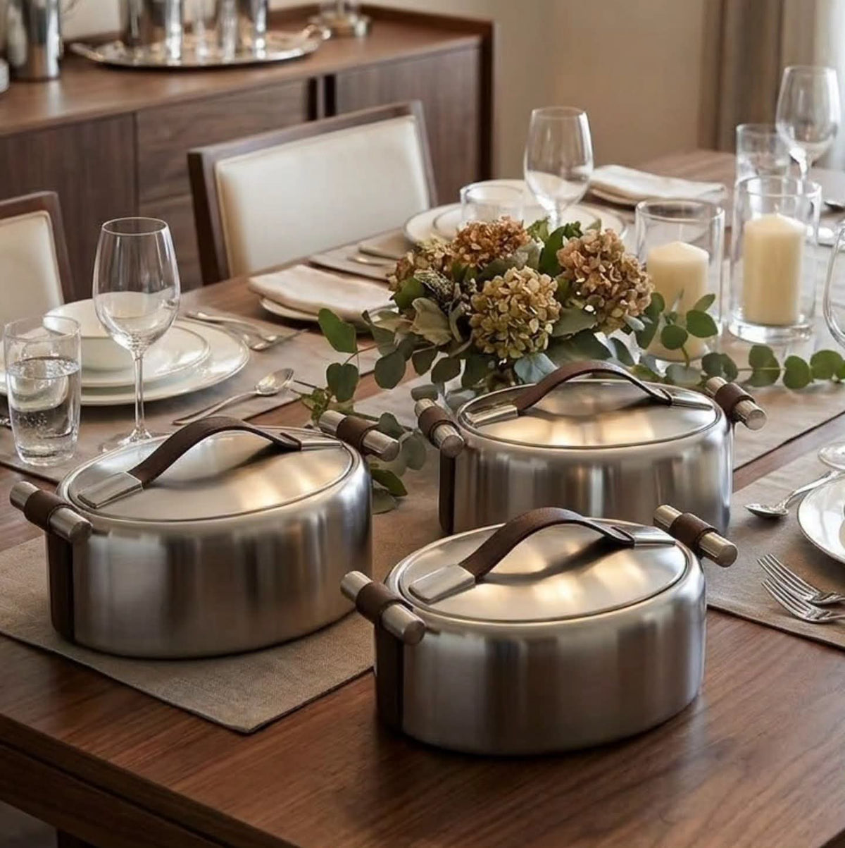 3Pc Stainless Steel Food Warmers Set in Nairobi Gem Home Accessories 
