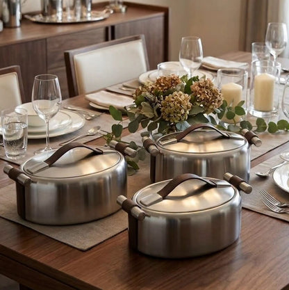 3Pc Stainless Steel Food Warmers Set in Nairobi Gem Home Accessories 