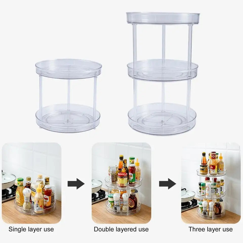 Acrylic rotating lazy Susan