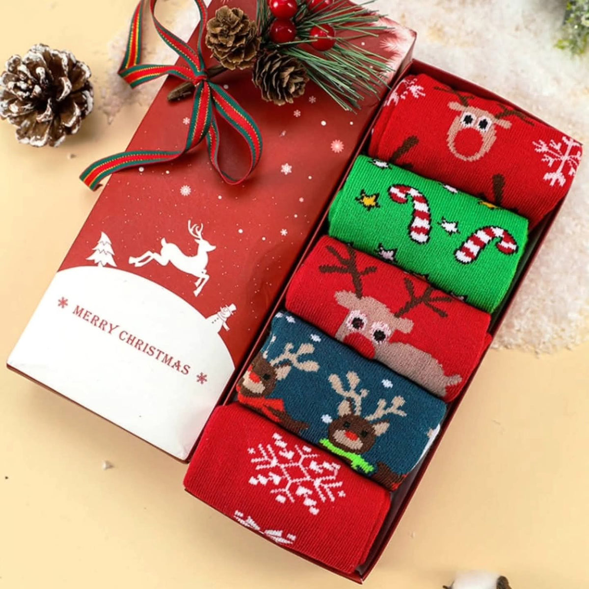5Pc Gift Christmas Themed Socks in Nairobi Gem Home 