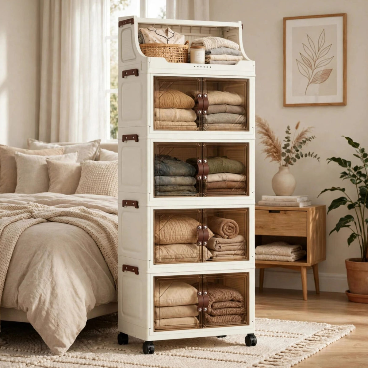 5 Layer Foldable Storage Cabinet