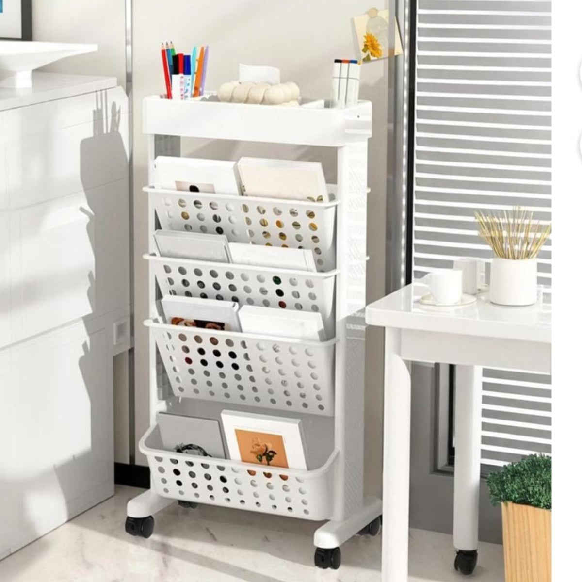 5 Tier Rolling Utility Cart