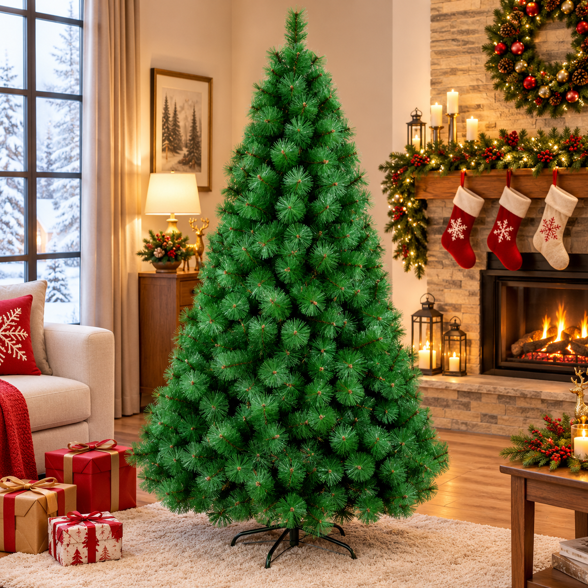 5ft Pine Shape Christmas Tree
