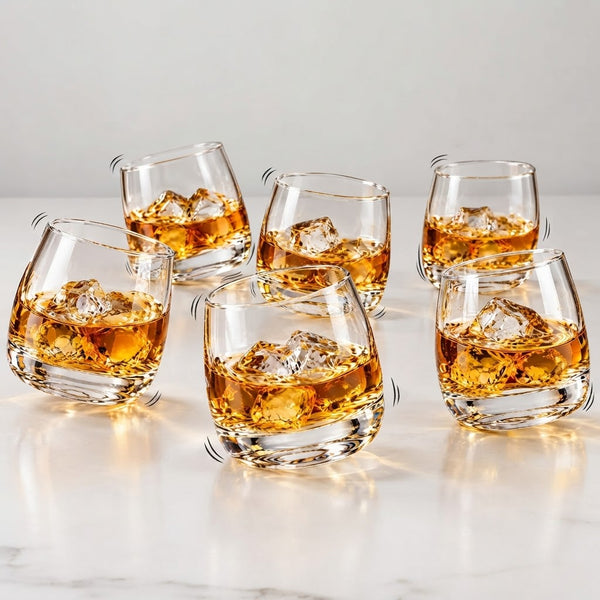 6Pcs 270ml Wobbling Glasses