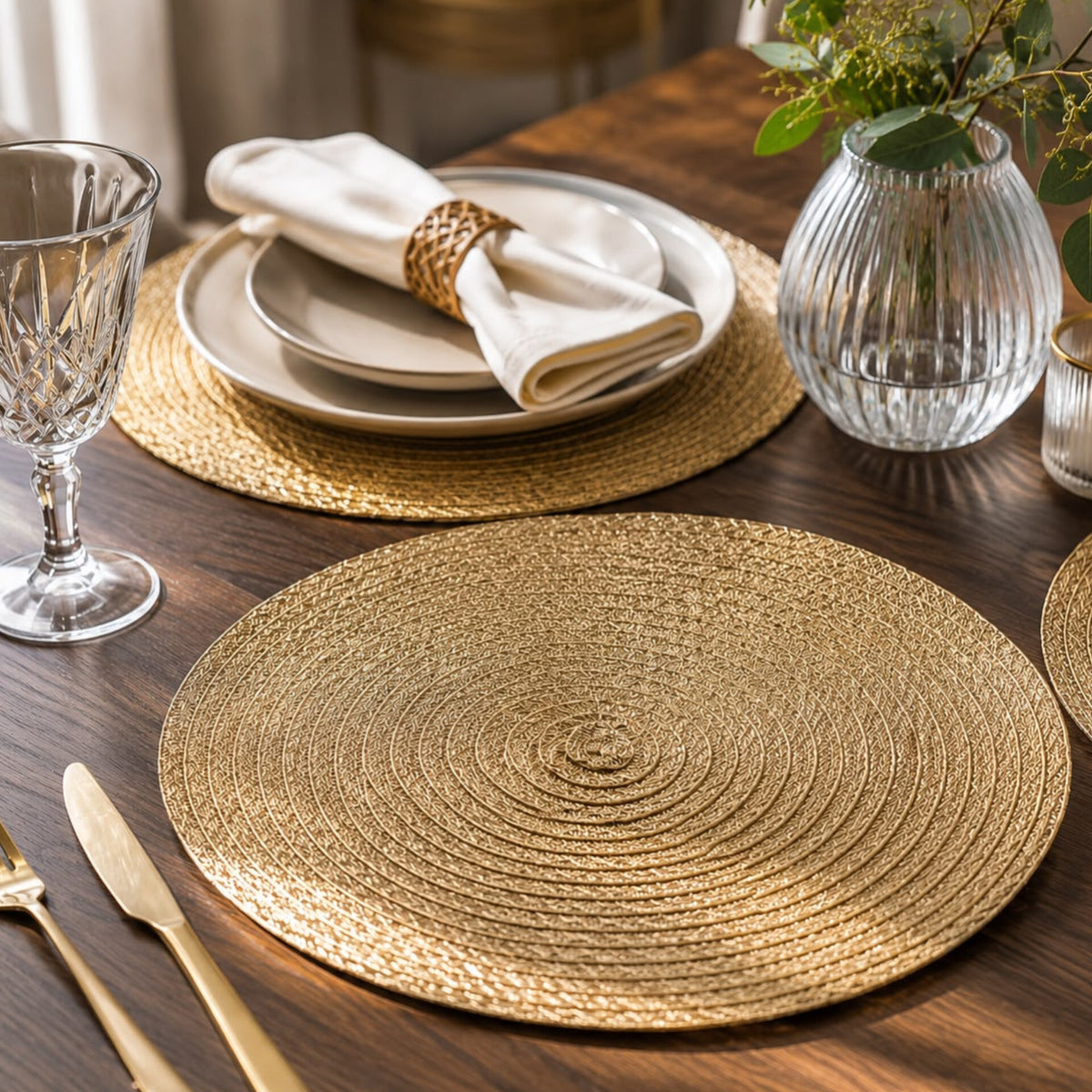 6Pcs Natural Woven Table Mats