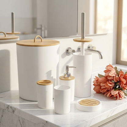 6Pcs Round Bathroom Accessories Set