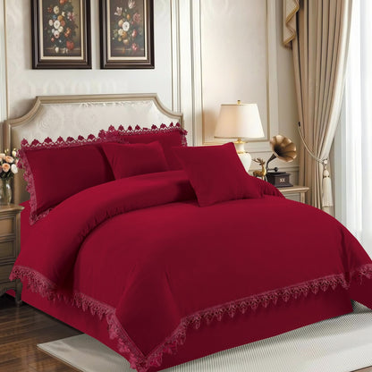 6x6 Duvet Set With Pillowcases And Throw Covers